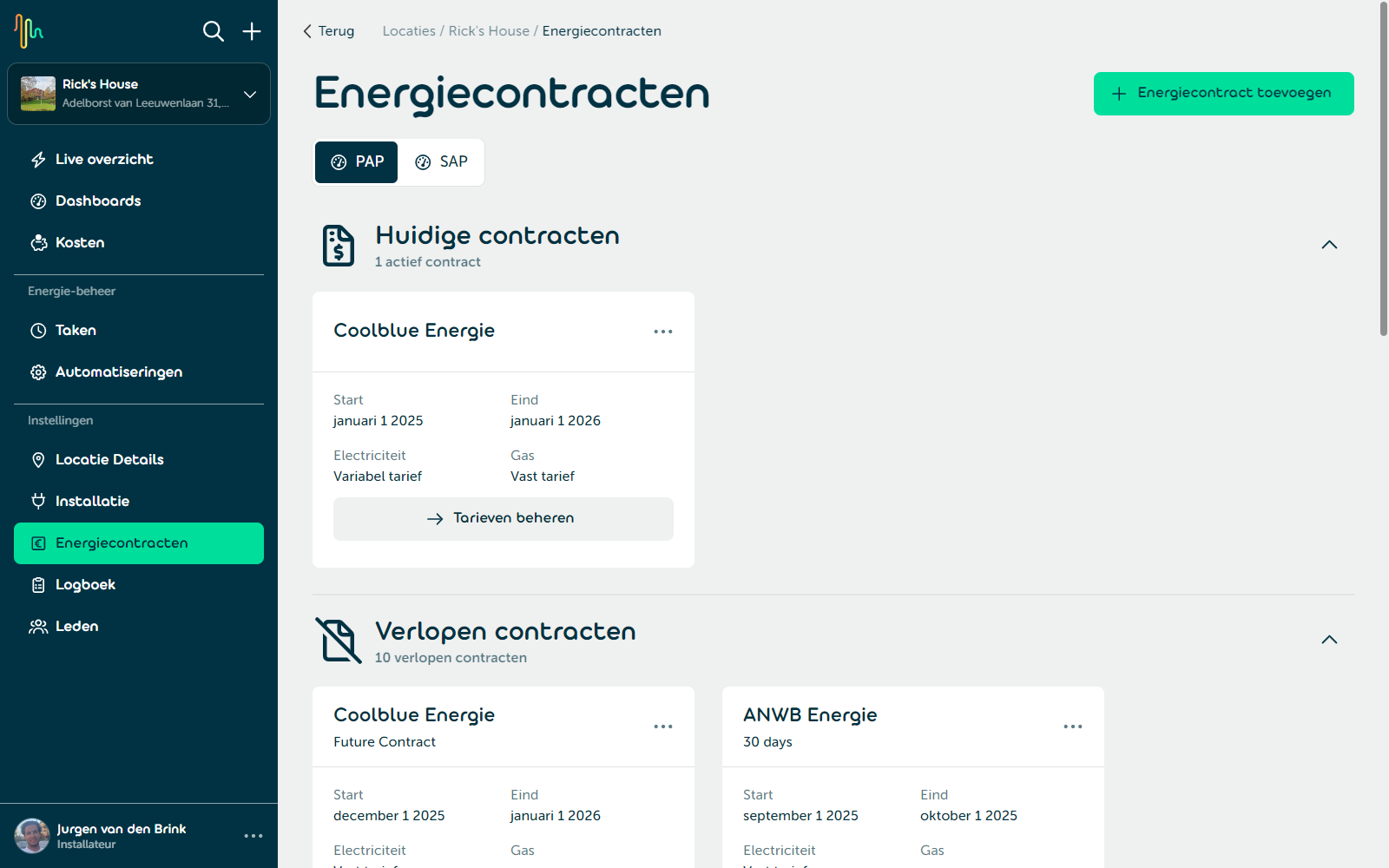 Energiecontracten